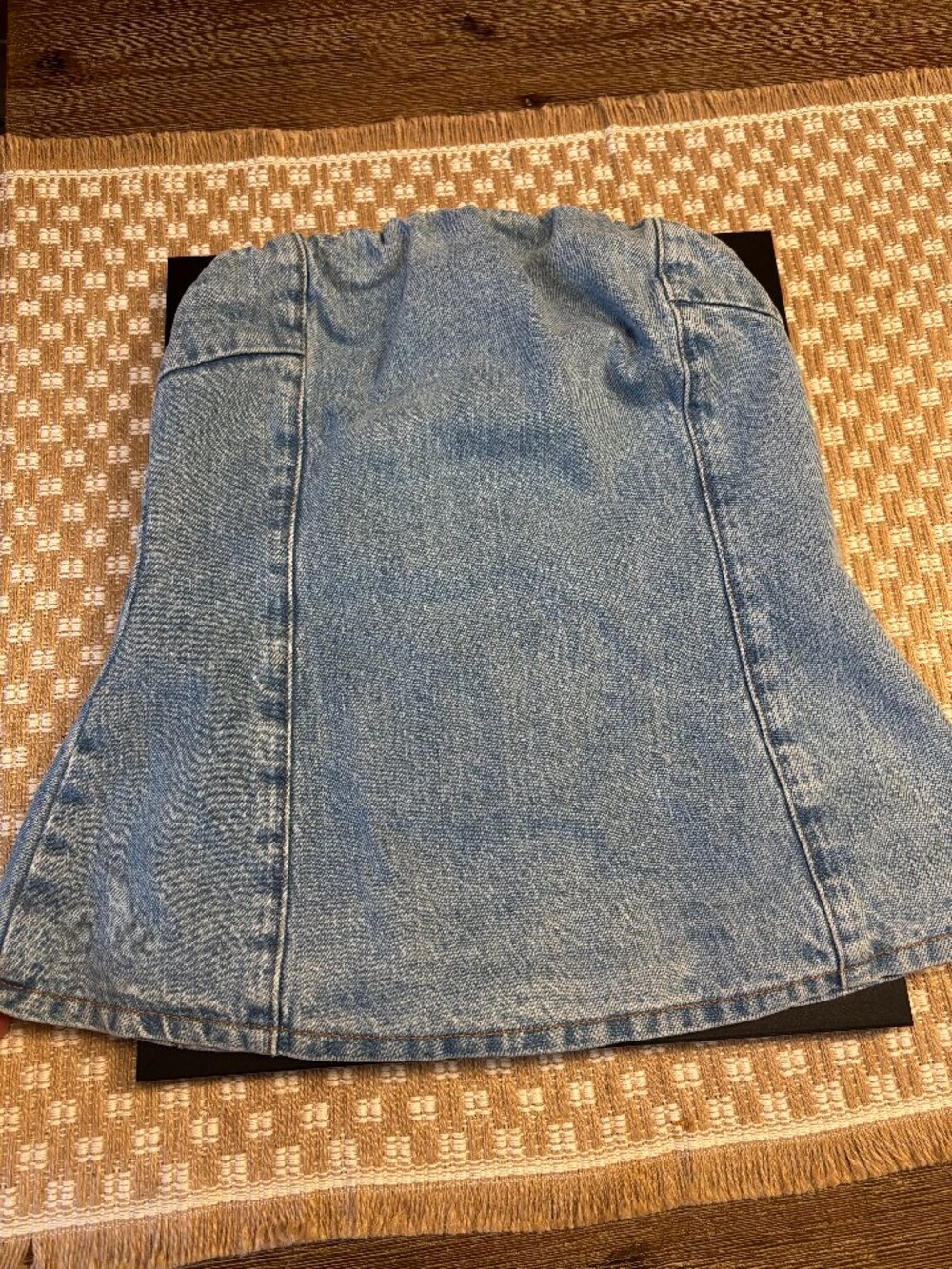 FP Strapless Denim Top